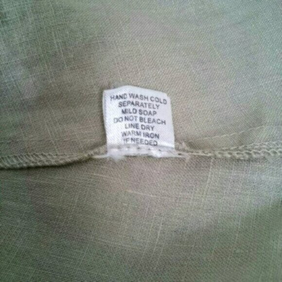 Forcynthia Linen Sleeveless Shift Dress Tan Size Small - Picture 5 of 5